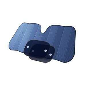 Premium Solar Shade, 3 Piece Sunshade Set, Universal Fit